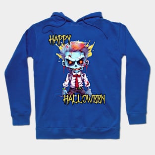 Spooky Zombie Boy Happy Halloween Hoodie